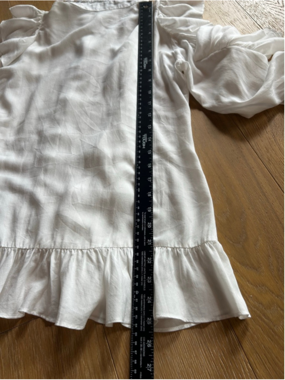 Ivory Ruffled Button-Front Blouse - Picture 8 of 12